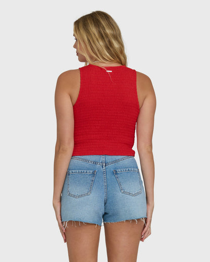 Billabong Women's Kelsey Tank Top - Fiesta Red
