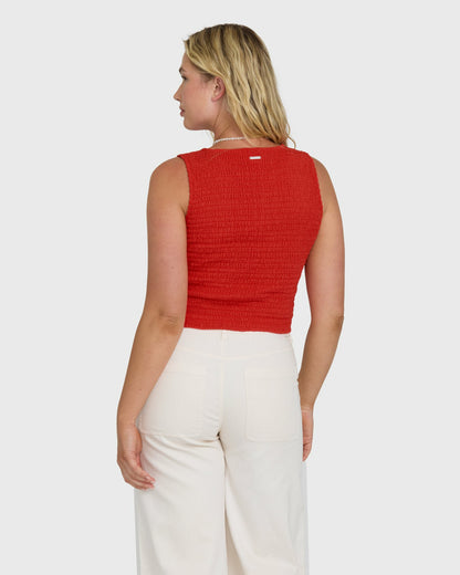 Billabong Women's Kelsey Tank Top - Fiesta Red