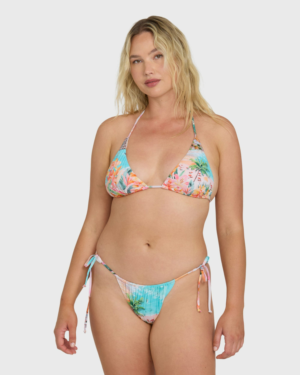 Billabong Women's Paradise Sun Remi Triangle Bikini Top - Ocean Spray