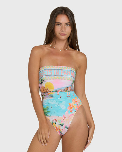 Billabong Women's Paradise Sun Tully Hawaii One-Piece Swimsuit - Ocean Spray