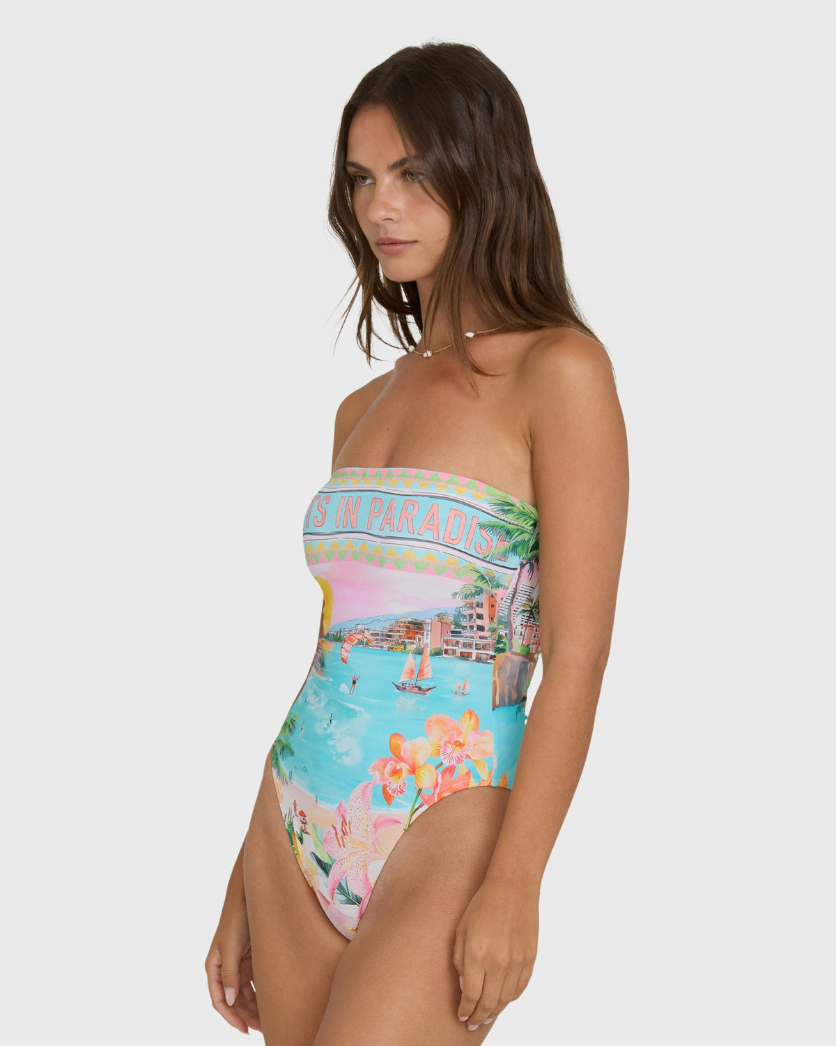 Billabong Women's Paradise Sun Tully Hawaii One-Piece Swimsuit - Ocean Spray