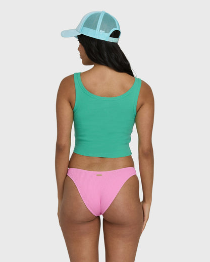 Billabong Women's Hibiscus Minds Tank Top - Green Tropics