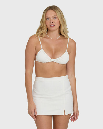 Billabong Women's Wave Washed Mini Skirt - Salt Crystal