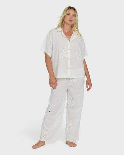 Billabong Women's Beach Livin Pants - Salt Crystal