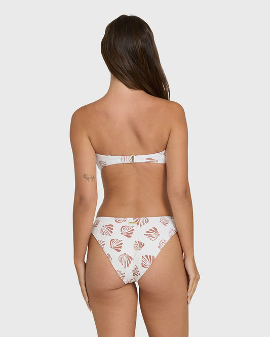Billabong Women's Sandy Shells Bondi Bikini Bottoms - Salt Crystal