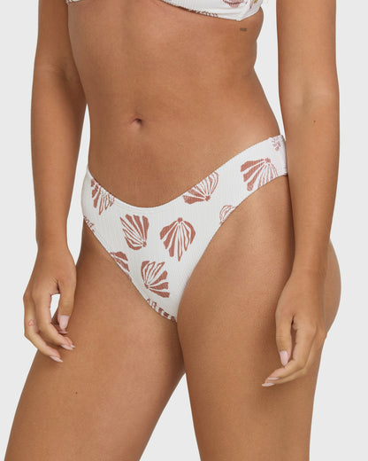 Billabong Women's Sandy Shells Bondi Bikini Bottoms - Salt Crystal
