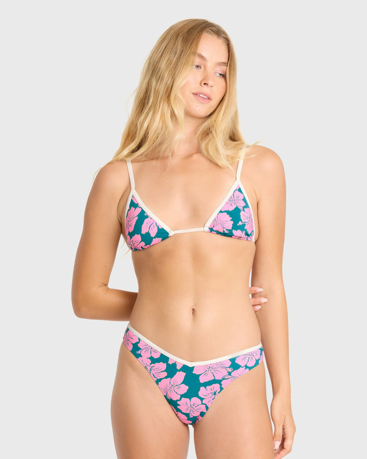 Billabong Women's Mahalo Baby V Hike Bikini Bottoms - Deep Lagoon