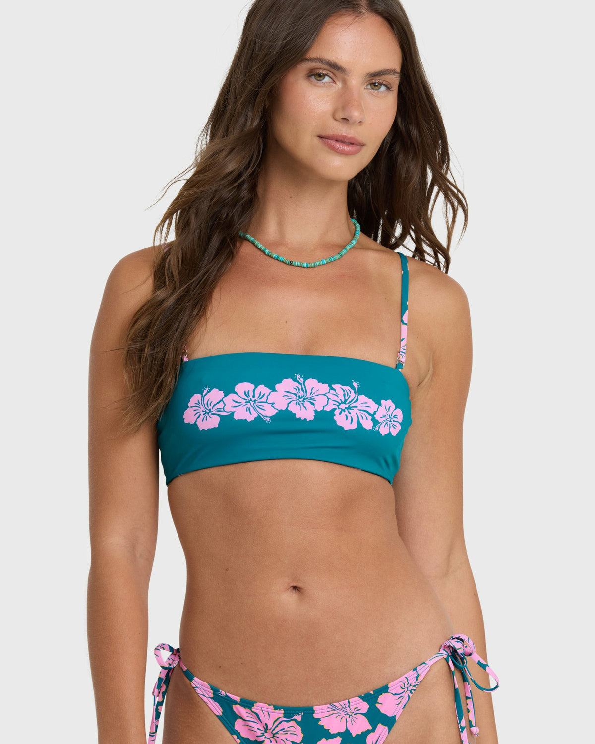 Billabong Women's Mahalo Baby Reversible Tully Tube Bikini Top - Deep Lagoon