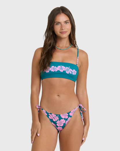 Billabong Women's Mahalo Baby Tie-Side Maui Bikini Bottoms - Deep Lagoon