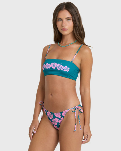 Billabong Women's Mahalo Baby Tie-Side Maui Bikini Bottoms - Deep Lagoon