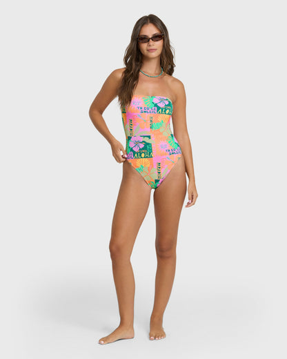 Billabong Women's Sunscape Tully Hawaii Swimsuit - Deep Lagoon