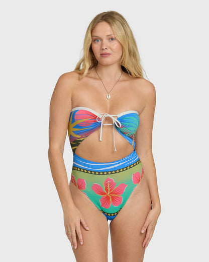 Billabong Women's Midnight Tropics Andrew Hawaii Swimsuit - True Blue