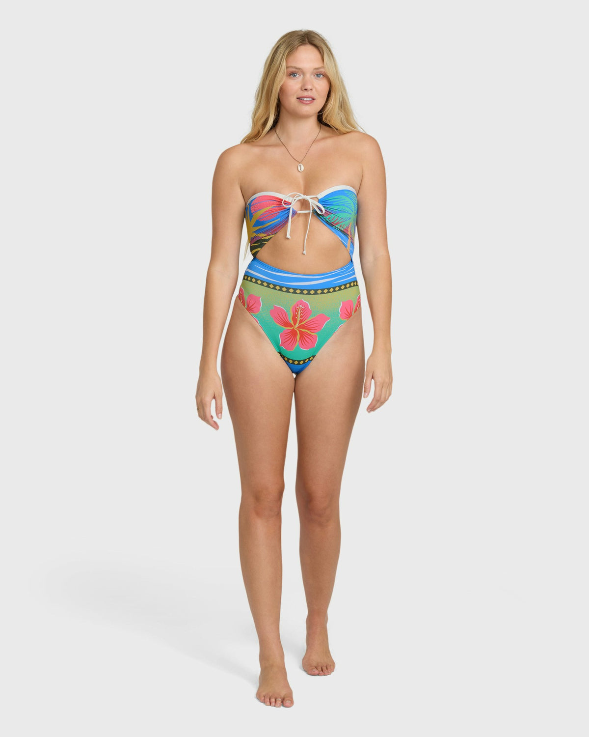 Billabong Women's Midnight Tropics Andrew Hawaii Swimsuit - True Blue