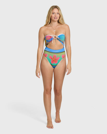Billabong Women's Midnight Tropics Andrew Hawaii Swimsuit - True Blue