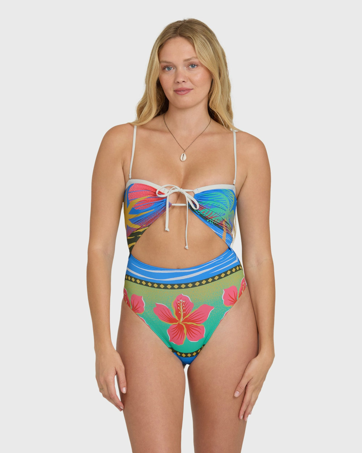 Billabong Women's Midnight Tropics Andrew Hawaii Swimsuit - True Blue