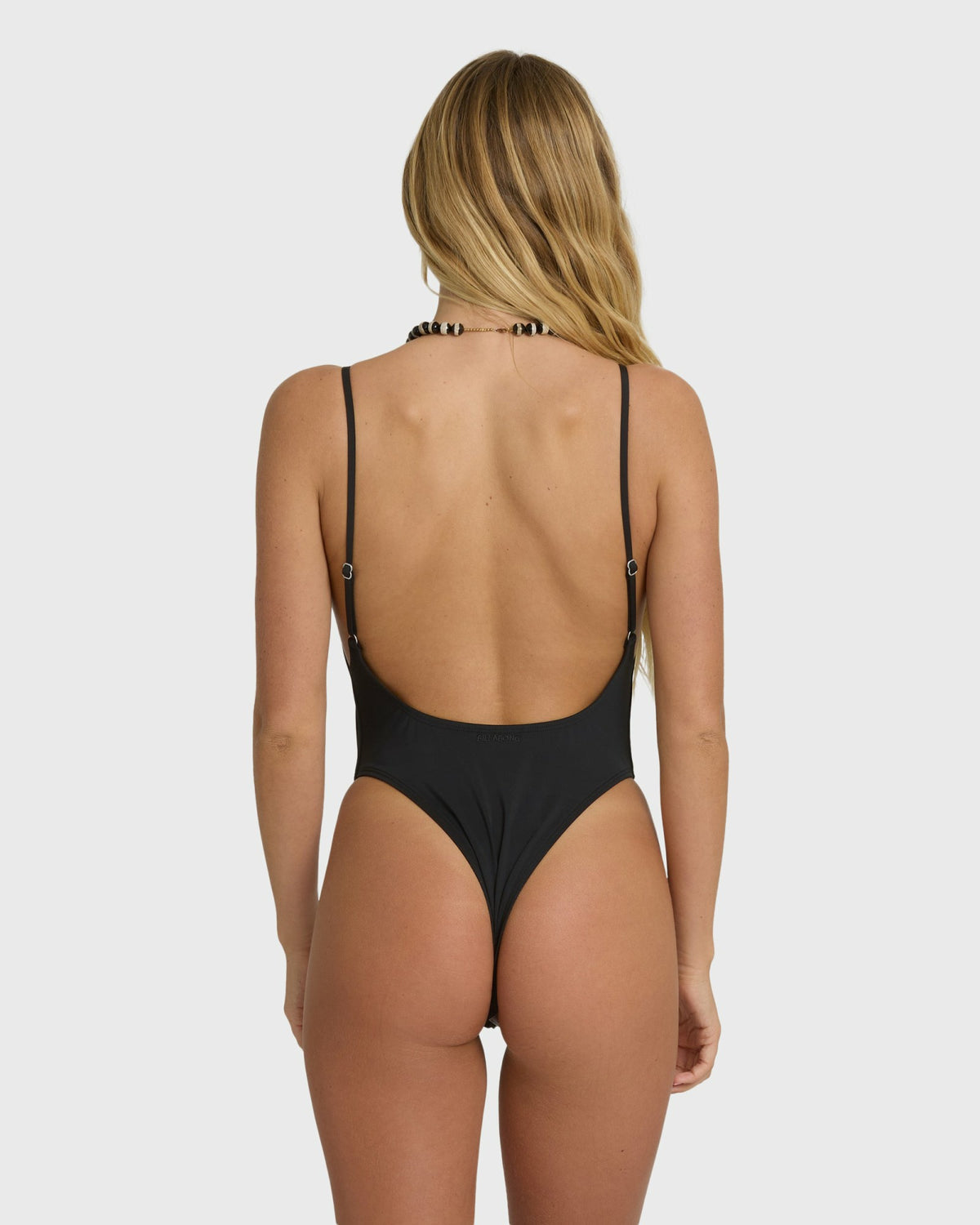 Billabong Women's Sol Searcher Deep V One-piece Swimsuit - Black Pebble