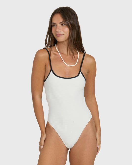 Billabong Women's Tanlines Bound Sloane Hawaii One Piece Swimsuit - Salt Crystal