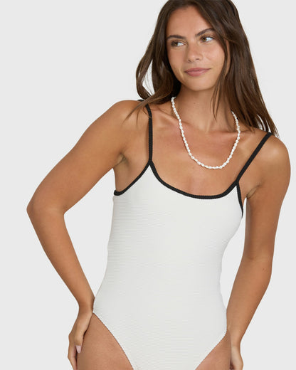 Billabong Women's Tanlines Bound Sloane Hawaii One Piece Swimsuit - Salt Crystal