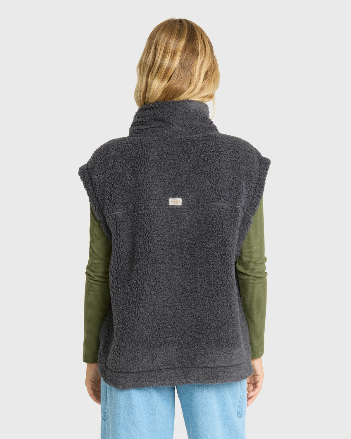 Billabong Women's Waver Fleece Vest - Black Sands