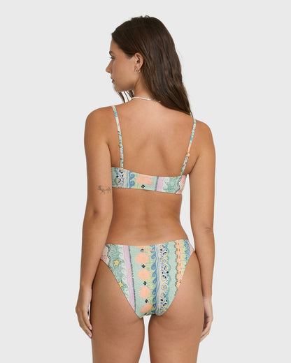 Billabong Women's Tide Pool Maui Bikini Bottoms - Light Blue Multi