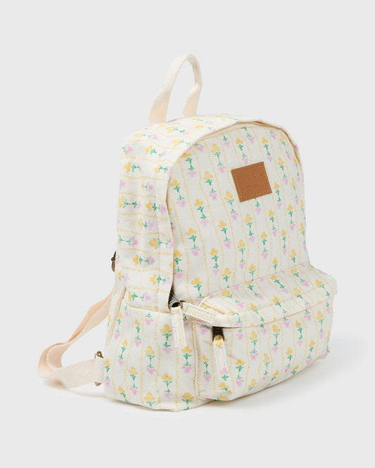 Billabong Women's Mini Mama 6L Mini Backpack - White Multi