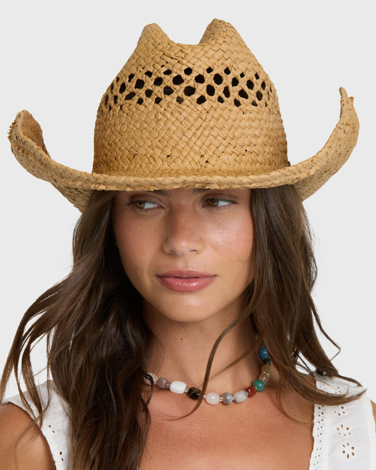 Billabong Women's Wild Waves Wide Brim Straw Hat - Natural