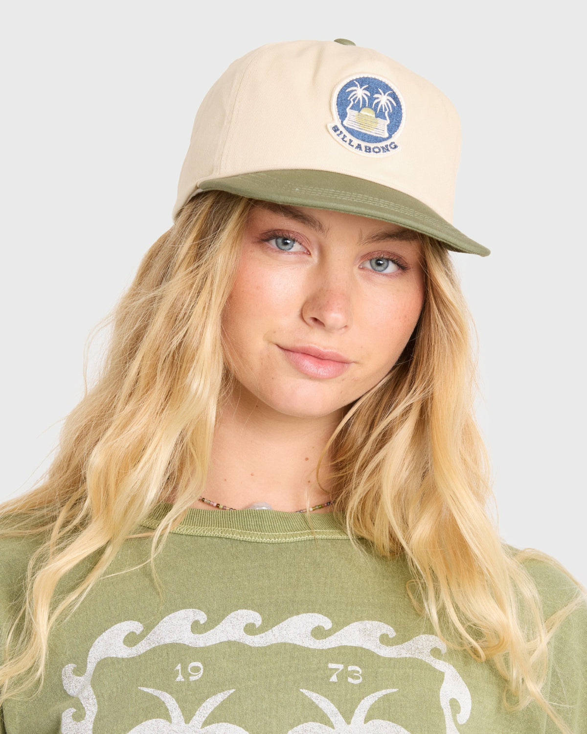Billabong Women's Grandpa 5-Panel Snapback Hat - Army Green
