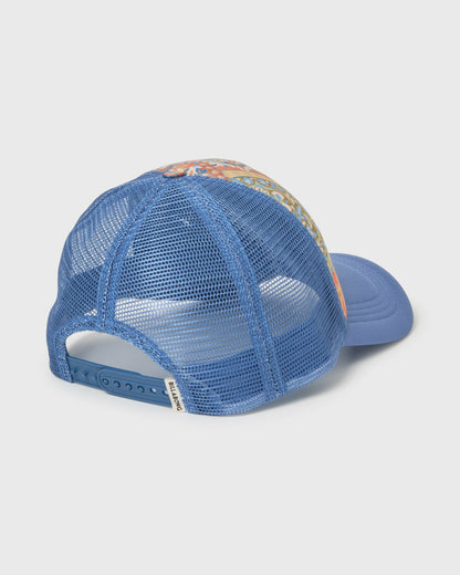 Billabong Women's Heritage Mashup Trucker Hat - Blue Multi