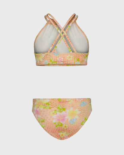 Billabong Women's Girls Crazy For Coral Bikini Set