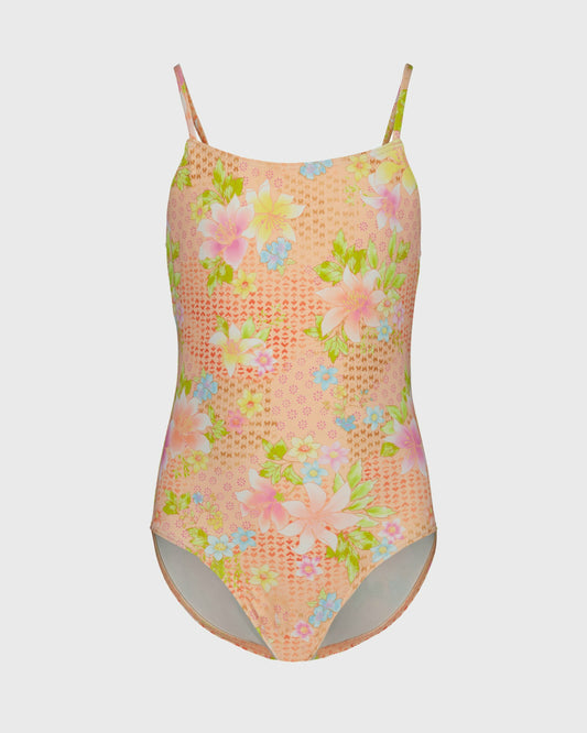 Billabong Women's Girls Crazy For Coral One Piece Swimsuit