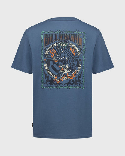 Billabong Women's Little Boys Inferno Tiger Short Sleeve T-Shirt