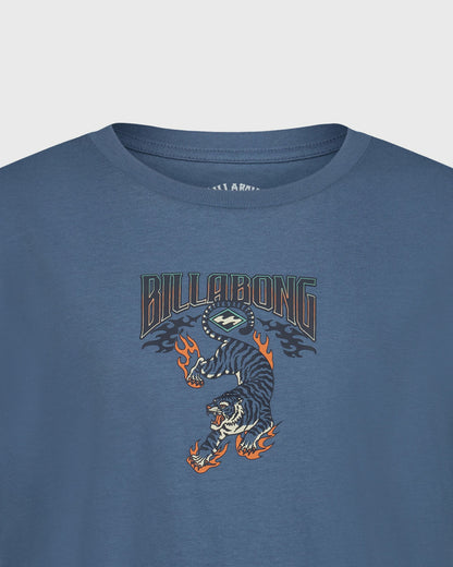 Billabong Women's Little Boys Inferno Tiger Short Sleeve T-Shirt