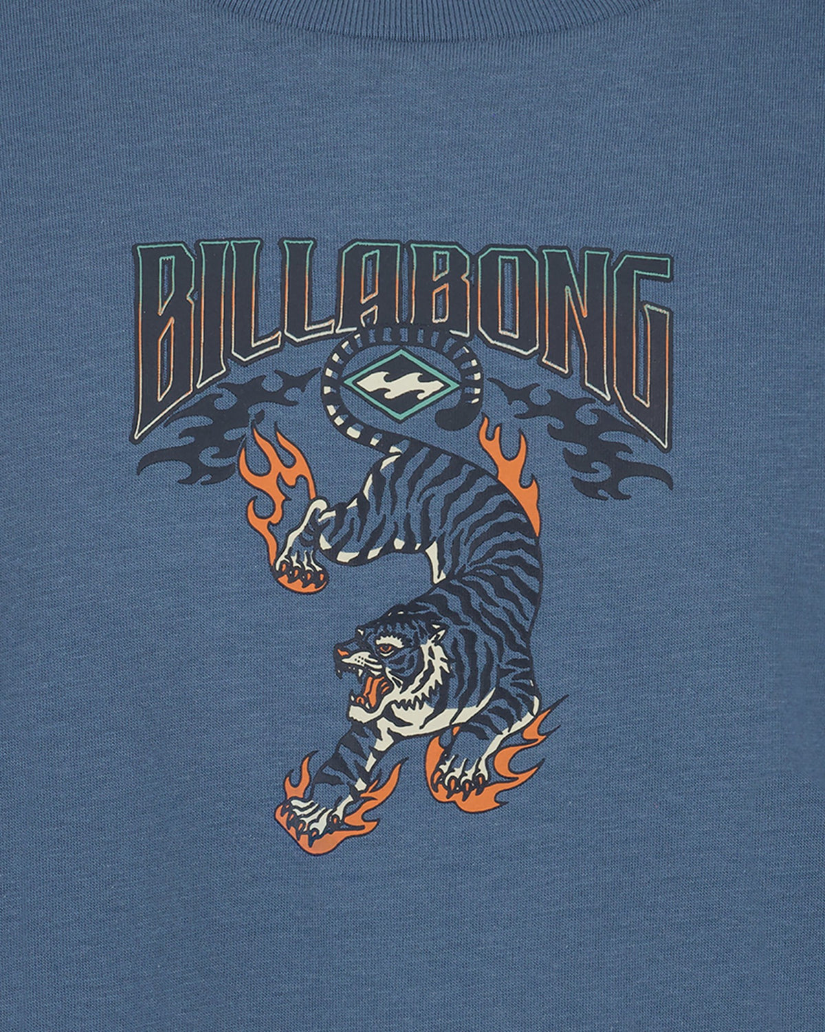 Billabong Women's Little Boys Inferno Tiger Short Sleeve T-Shirt