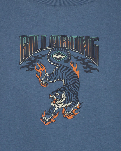 Billabong Women's Little Boys Inferno Tiger Short Sleeve T-Shirt