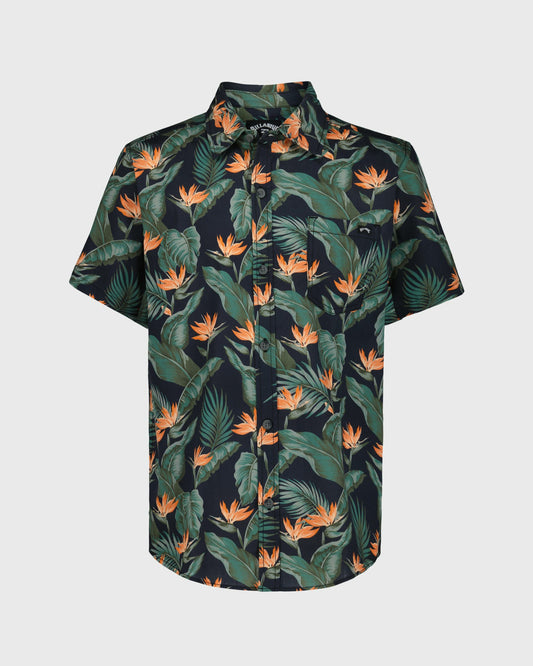Billabong Women's Boys Sundays Short Sleeve Woven Shirt