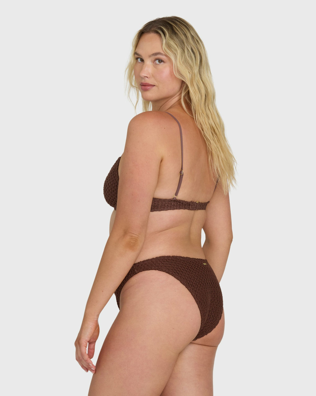 Billabong Women's Twisted Tides V Bralette Bikini Top - Espresso