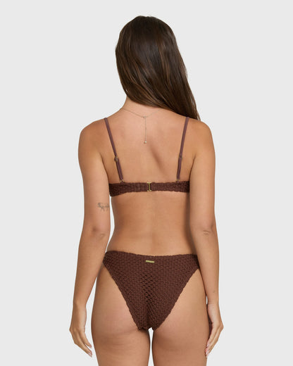 Billabong Women's Twisted Tides Maui Bikini Bottoms - Espresso