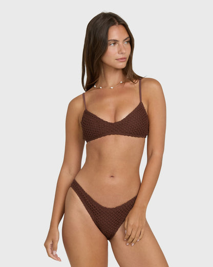 Billabong Women's Twisted Tides Maui Bikini Bottoms - Espresso