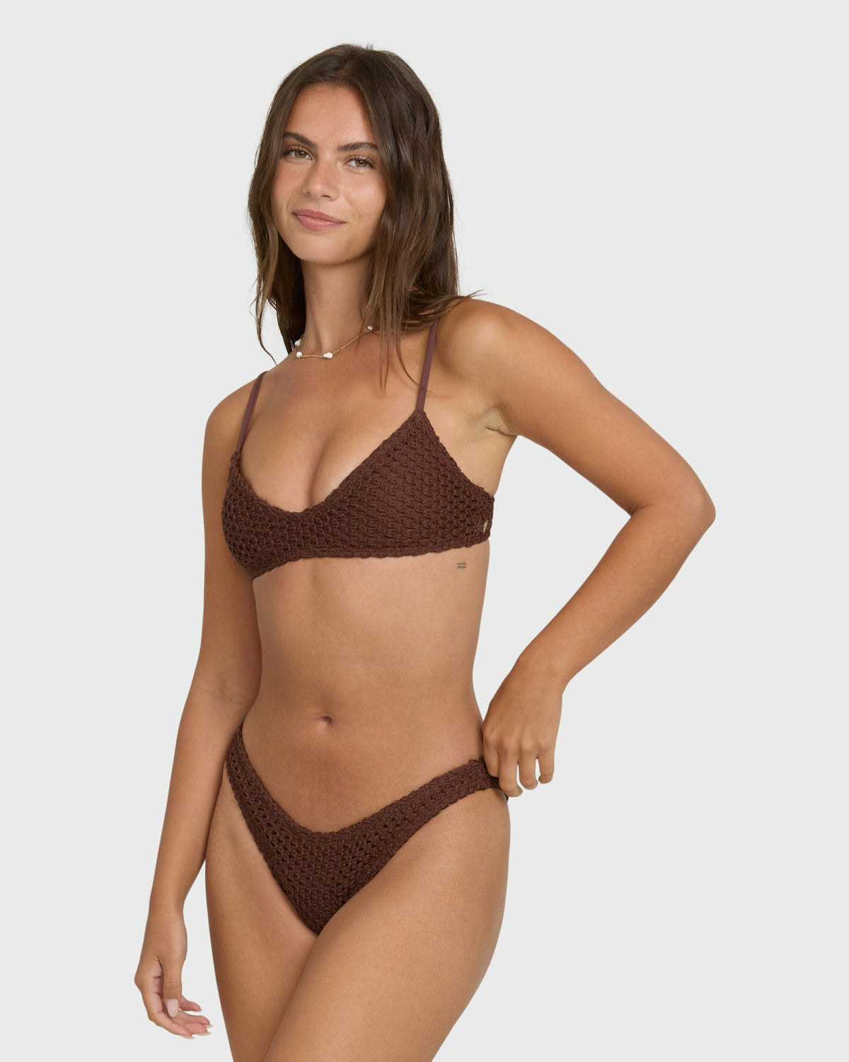 Billabong Women's Twisted Tides Maui Bikini Bottoms - Espresso