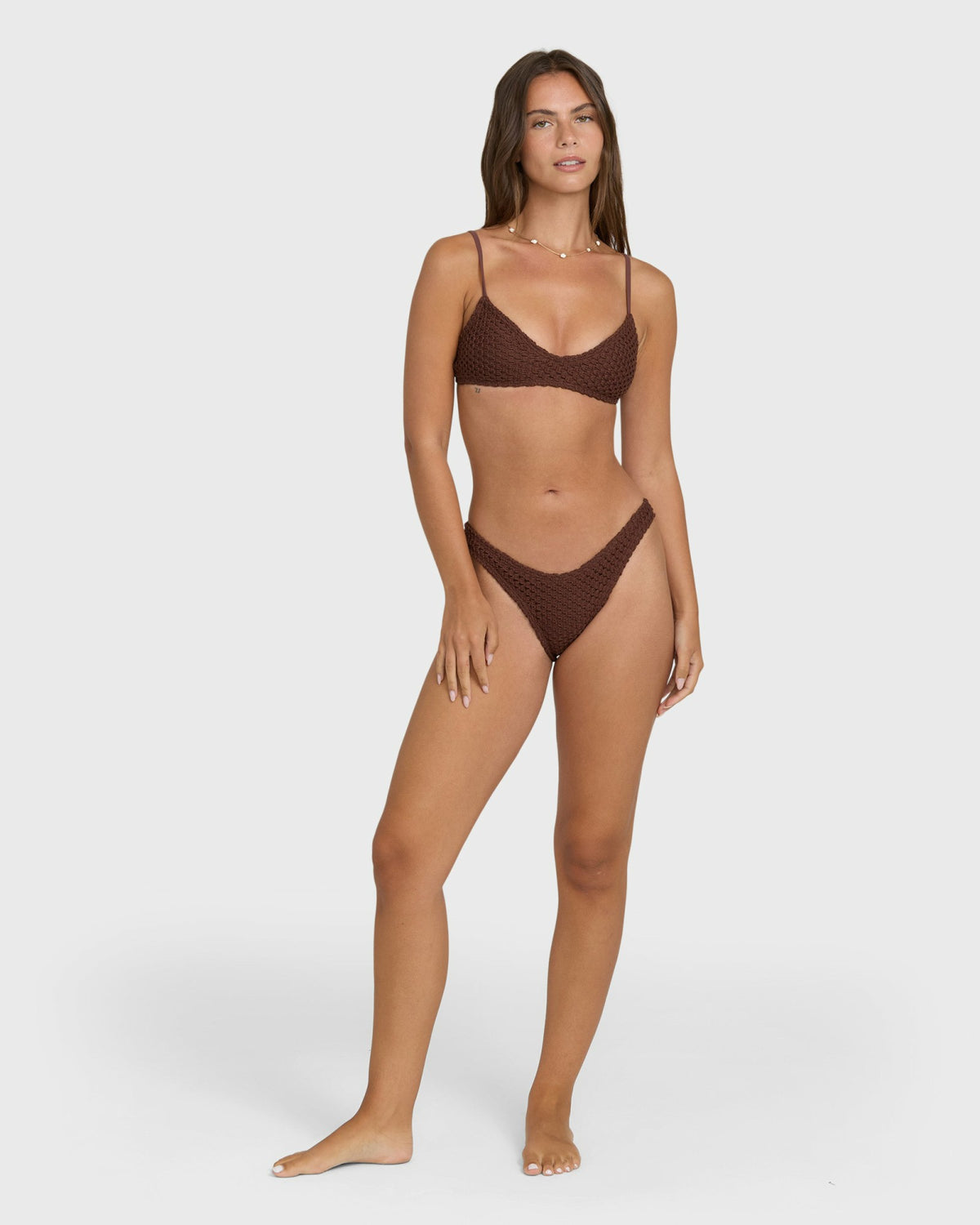 Billabong Women's Twisted Tides Maui Bikini Bottoms - Espresso