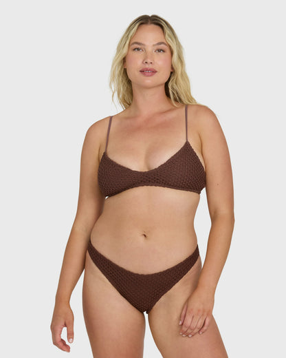 Billabong Women's Twisted Tides Maui Bikini Bottoms - Espresso