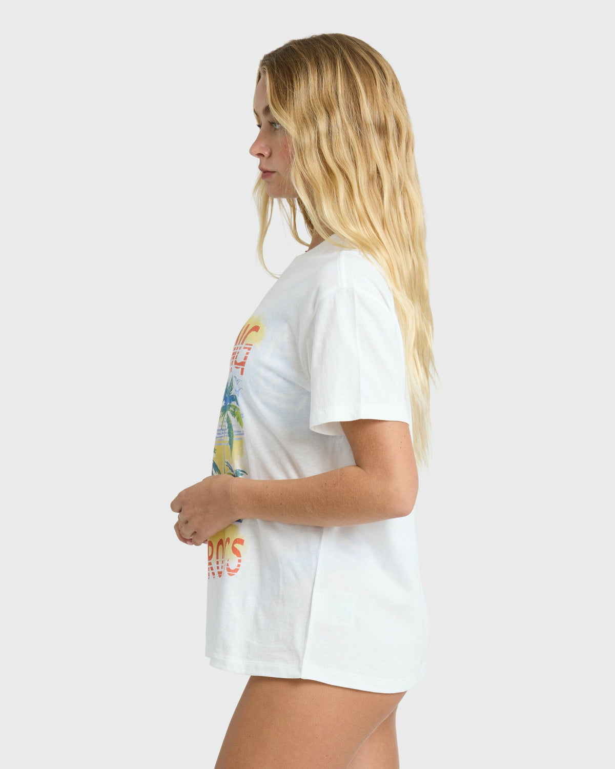Billabong Women's Lush Escape Short Sleeve T-Shirt - Salt Crystal
