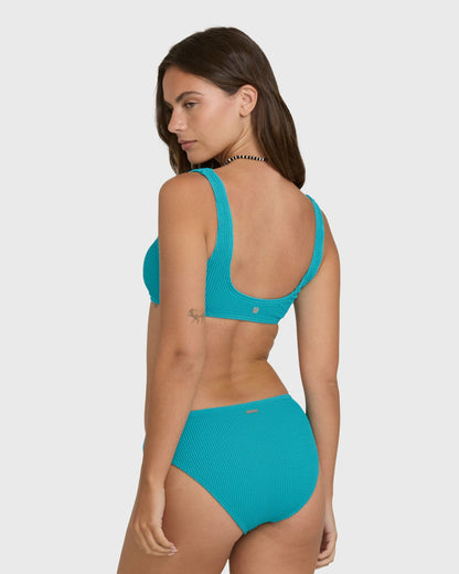 Billabong Women's Summer Hi Lowrider Full Bikini Bottoms - Bright Marine