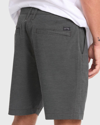 Billabong Men's Crossfire Submersible 19\" Amphibian Hybrid Shorts - Asphalt