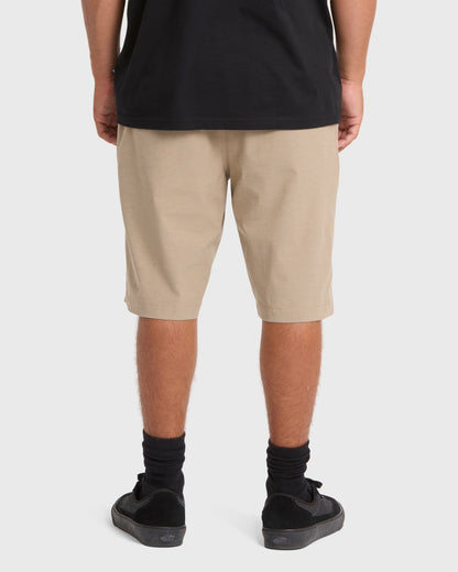Billabong Men's Crossfire Submersible 21\" Amphibian Hybrid Shorts - Khaki