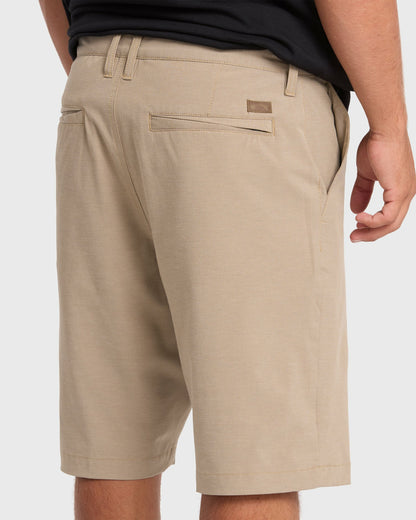 Billabong Men's Crossfire Submersible 21\" Amphibian Hybrid Shorts - Khaki