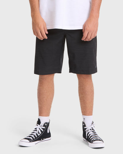 Billabong Men's Crossfire Submersible 21\" Amphibian Hybrid Shorts - Black