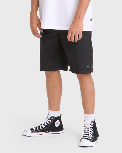 Billabong Men's Crossfire Submersible 21\" Amphibian Hybrid Shorts - Black