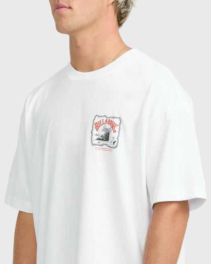Billabong Men's Wave Pool OG Short Sleeve Knit T-Shirt - White