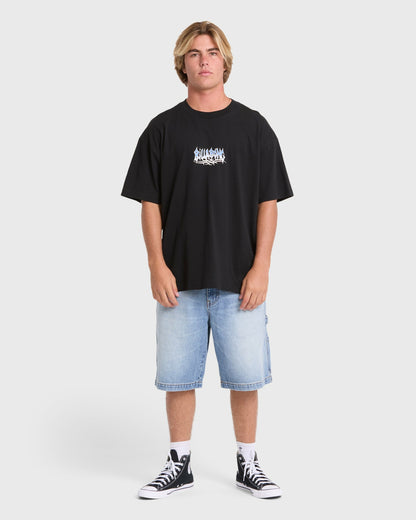 Billabong Men's Barb OG Short Sleeve Knit T-Shirt - Black